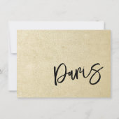 Champagne Parijs Paspoort Bedankkaart (Achterkant)