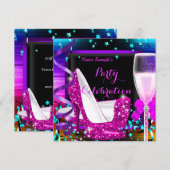 Champagne Party any Occasion Celebration Kaart (Voorkant / Achterkant)