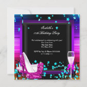 Champagne Party any Occasion Celebration Kaart (Achterkant)