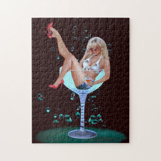 CHAMPAGNE PARTY GIRL LEGPUZZEL (Verticaal)
