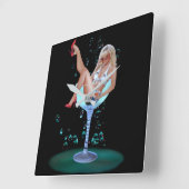 CHAMPAGNE PARTY GIRL VIERKANTE KLOK (Hoek)