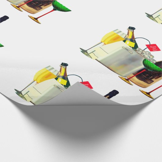 Champagne Party Wrapping Papier (Hoek)