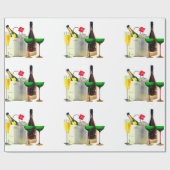 Champagne Party Wrapping Papier (Vlak)