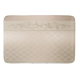 Champagne Patterned Design Badmat