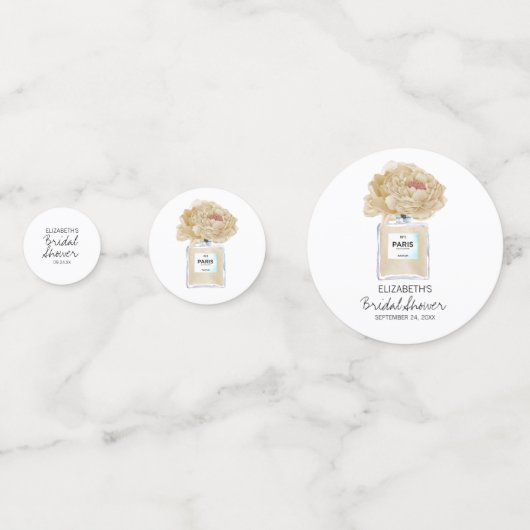 Champagne Peonies en Vrijgezellenfeest van parfum Confetti (Voorkanten)