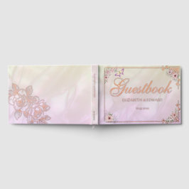 Champagne Peony Wedding Folie Guestbook Gastenboek