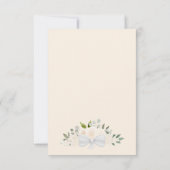 Champagne Perzik Boho Bloemige Ovale Foto Bruiloft Save The Date (Achterkant)
