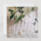 Champagne Photo Brunch & Bubble Handwriting Kaart (Achterkant)