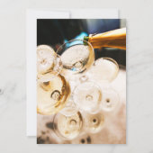 Champagne Photo Brunch & Bubble Handwriting Kaart (Achterkant)