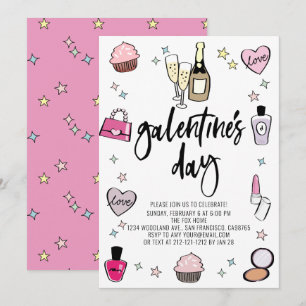 Champagne Pink Galentine Dag Kaart