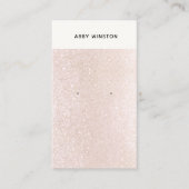 Champagne Pink Glitter Earring Display Visitekaartje (Voorkant)