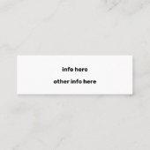 Champagne Pink Glitter Instagram Mini Visitekaartje (Achterkant)