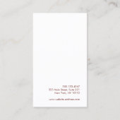 Champagne Pink Ombre Glitter Beauty Visitekaartje (Achterkant)