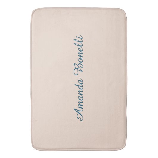 Champagne Pink Plain Simple Minimalist Modern Badmat (Voorkant Verticaal)