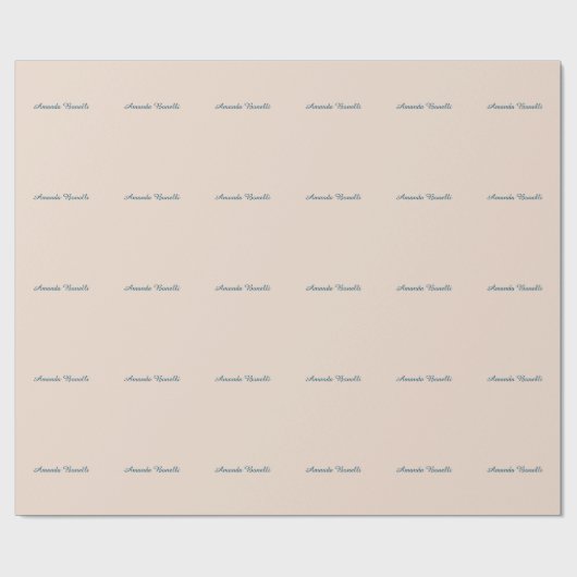 Champagne Pink Plain Simple Minimalist Modern Cadeaupapier (Vlak)