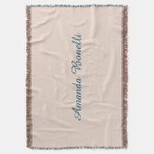 Champagne Pink Plain Simple Minimalist Modern Deken (Voorkant Verticaal)