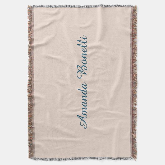 Champagne Pink Plain Simple Minimalist Modern Deken (Voorkant Verticaal)