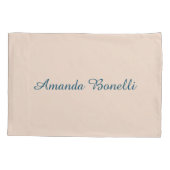 Champagne Pink Plain Simple Minimalist Modern Kussensloop (Achterkant)