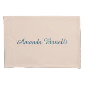 Champagne Pink Plain Simple Minimalist Modern Kussensloop (Voorkant)