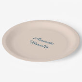 Champagne Pink Plain Simple Minimalist Modern Papieren Bordje (Gekanteld)