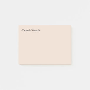 Champagne Pink Plain Simple Minimalist Modern Post-it® Notes