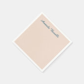 Champagne Pink Plain Simple Minimalist Modern Servet (Hoek)