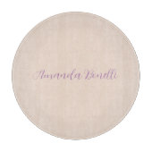 Champagne Pink Plain Simple Minimalist Modern Snijplank (Voorkant)