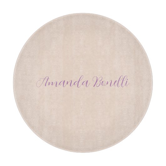 Champagne Pink Plain Simple Minimalist Modern Snijplank (Voorkant)