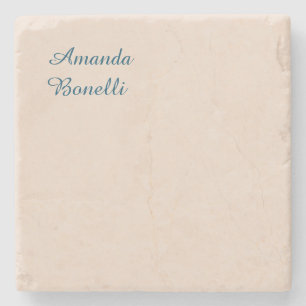 Champagne Pink Plain Simple Minimalist Modern Stenen Onderzetter