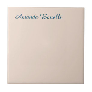 Champagne Pink Plain Simple Minimalist Modern Tegeltje