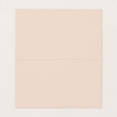 Champagne Pink Plain Simple Minimalist Modern Visitekaartje (Binnenkant ongevouwen)