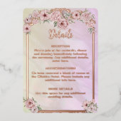  Champagne Pioen Folie Behuizing Kaart (Voorkant)