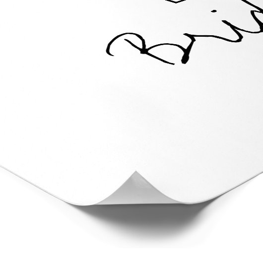 Champagne Pioenrozen Bruiloft Feestelijke Ontvangs Poster (Hoek)