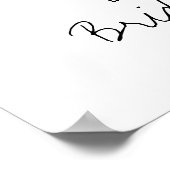 Champagne Pioenrozen Bruiloftsontvangst Poster (Hoek)