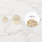 Champagne Pioenrozen en Parfum Bloem Bruidsdiner Confetti (Achterkanten)