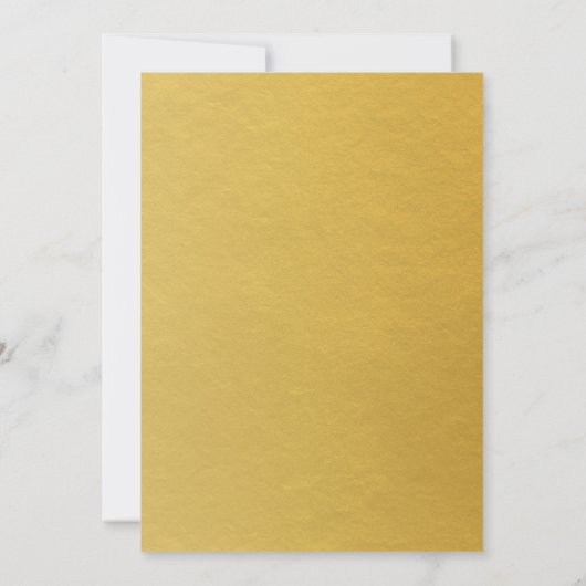 Champagne Poinsettia en Greenery Kerstparty Kaart (Achterkant)