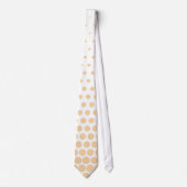 Champagne Polka Dots Modern White Stropdas (Voorkant)