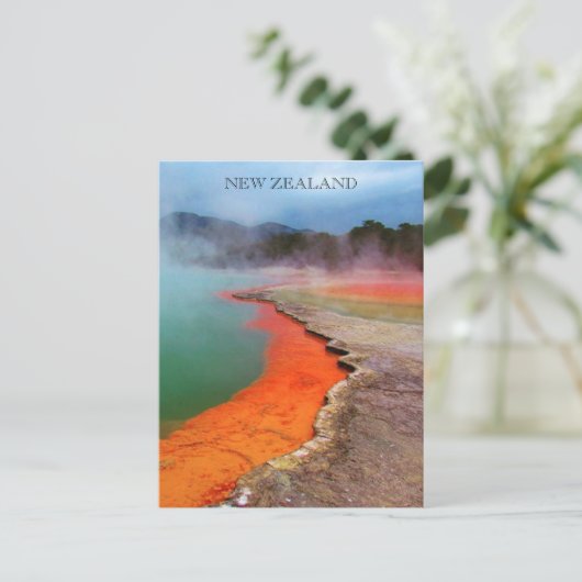 champagne pool waiotapu briefkaart (Staand voorkant)