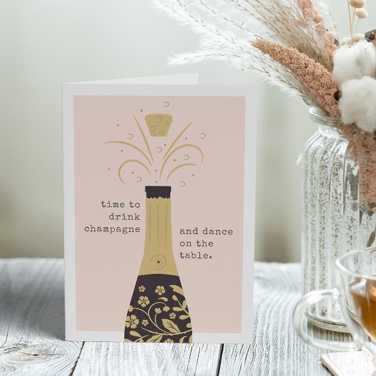 Champagne Pop | Birthday Greeting Kaart