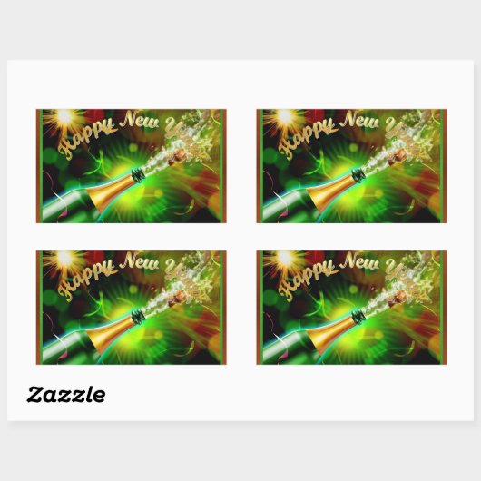 Champagne Pop Sticker (Vel)