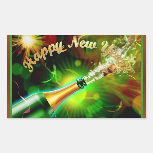 Champagne Pop Sticker (Voorkant)