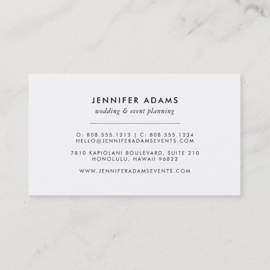 Champagne Pop | Weddenschap of evenementen Visitekaartje (Achterkant)