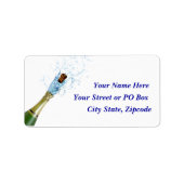 Champagne Popping Etiket (Voorkant)