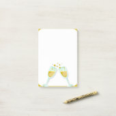 Champagne Post-it® Notes (Op bureau)