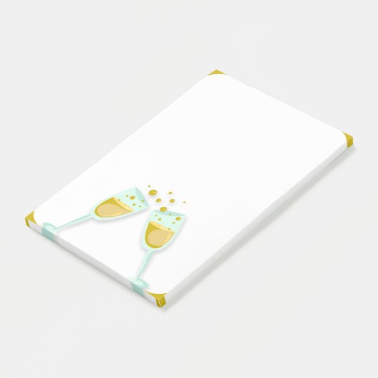 Champagne Post-it® Notes (Schuin)