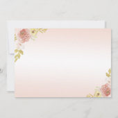 Champagne Prinses Jurk Quinceañera Verjaardag Bedankkaart (Achterkant)