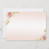 Champagne Prinses Jurk Quinceañera Verjaardag Kaart (Achterkant)