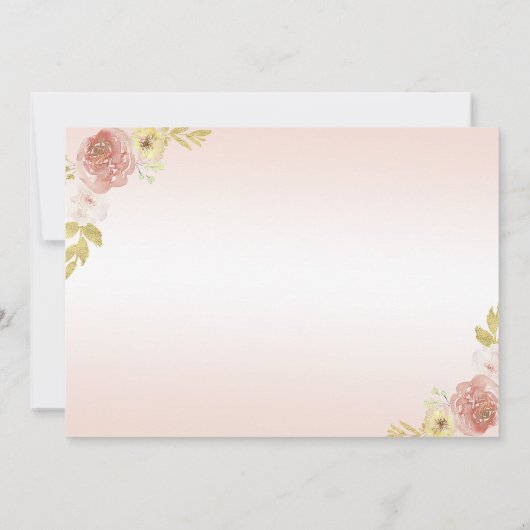 Champagne Prinses Jurk Quinceañera Verjaardag Kaart (Achterkant)