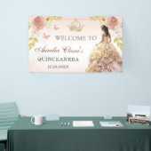 Champagne Prinses Jurk Quinceañera Verjaardag Spandoek (Beurs)