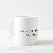 champagne problemen koffiemok (Voorkant links)